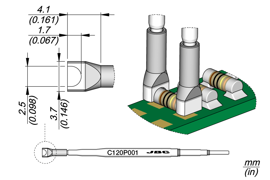 C120P001 - MELF Cartridge 2.5